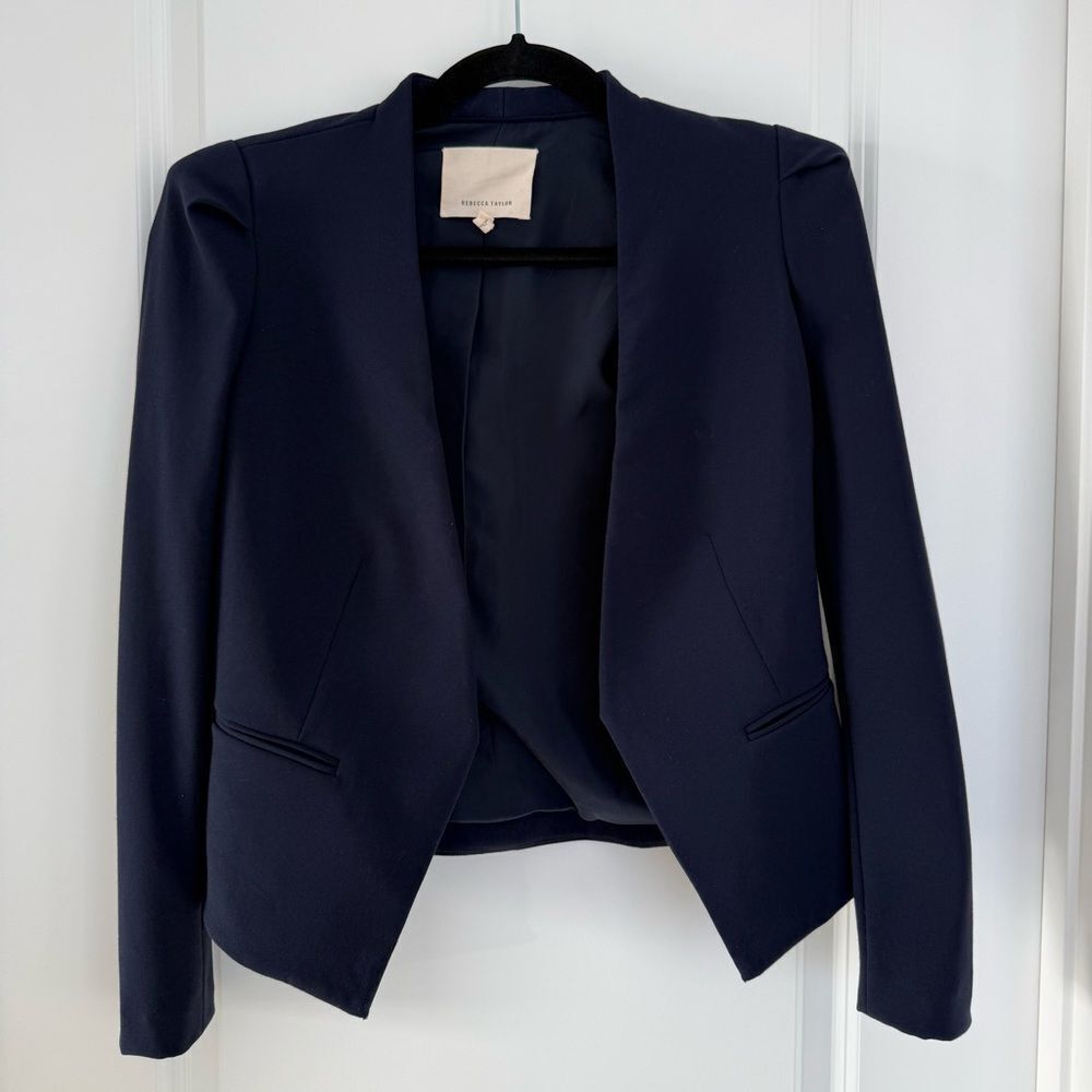 REBECCA TAYLOR |  Navy Blue Blazer Size 0